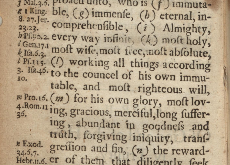 The Attributes of God | 1689 2:1