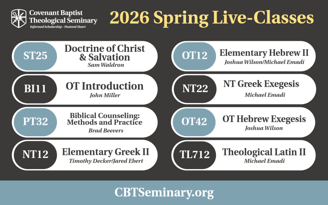 Spring 2026 Live-Class Registration, Now Open!